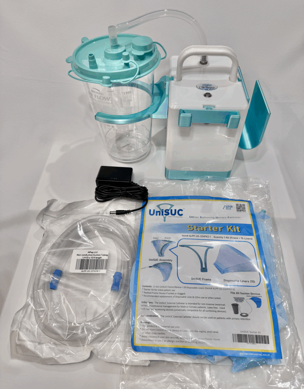 Whisper Fluid Suction Machine with UniSUC Starter Package